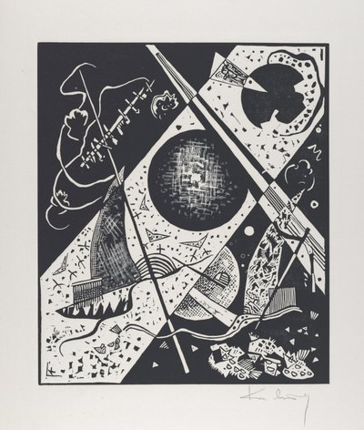 Kleine Werelden VI, 1922 door Wassily Kandinsky